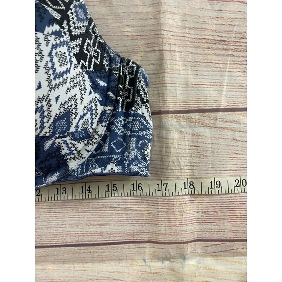 Cacique Women's Plunge Geometric Printed Bra - 42DD - Picture 5 of 11